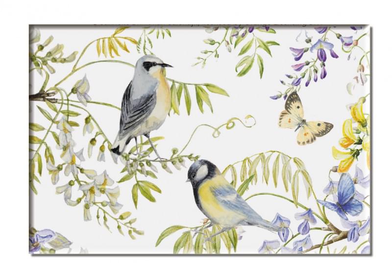 Janneke Brinkman Koelkastmagneet BLOEMEN EN VOGELS