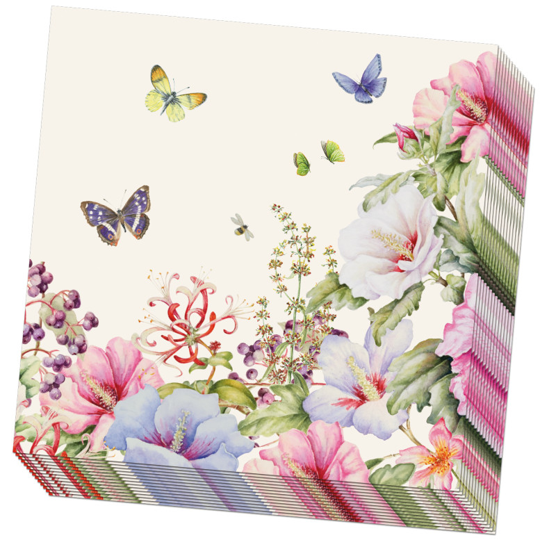 Janneke Brinkman pakje servetten HIBISCUS