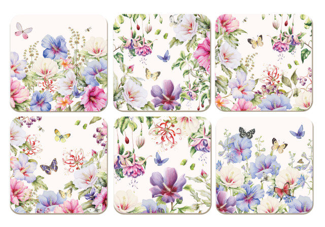 Janneke Brinkman-Salentijn Set Onderzetters Hibiscus - Afbeelding 2